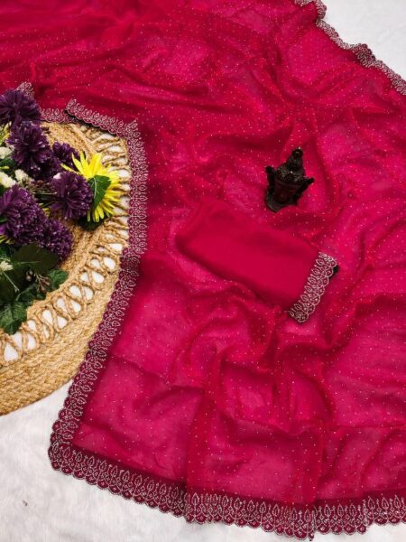 Shaded Fendy Satin Fabric