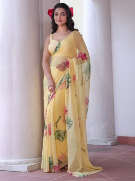 Soft & Elegant Georgette Fabric Saree
