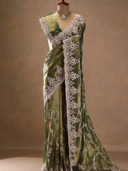 Fancy Fendy Satin Saree
