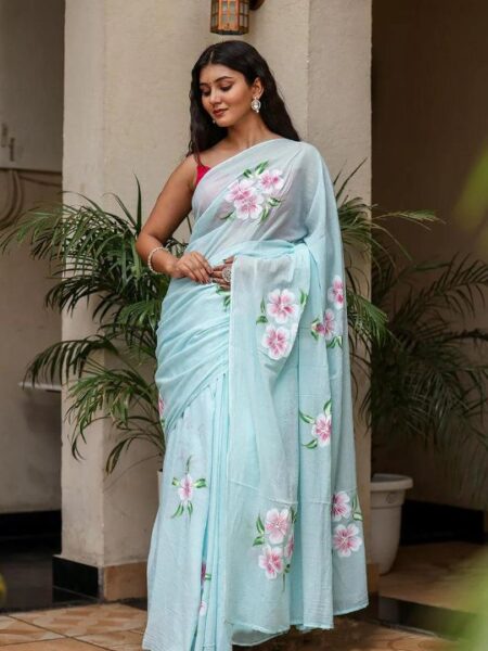 Mulmul Cotton Saree