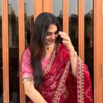 Zimmy Choo Silk Red Saree