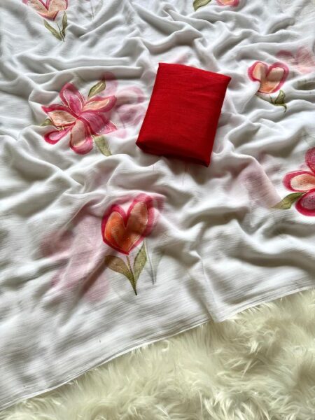 Chiffon Floral Saree