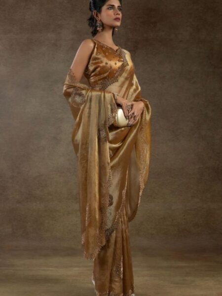 Natural Copper Silk Saree