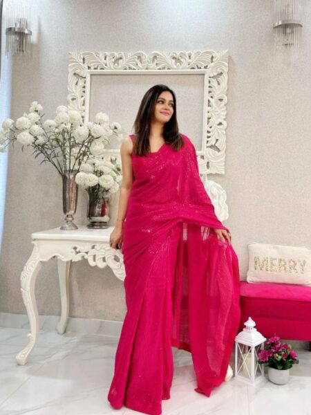 Heavy Georgette Fabric Saree