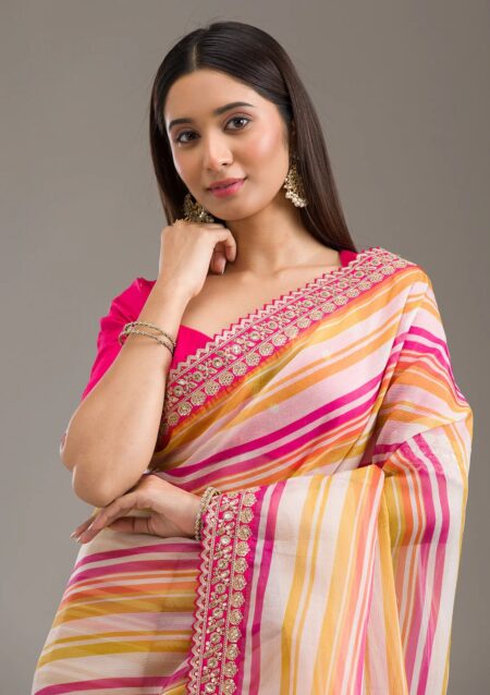 Leheriya Print Saree