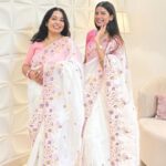 Crush Soft Silk White Saree 